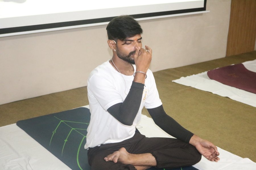 Yoga at home session